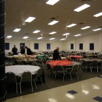 Setting up on Sunday morning