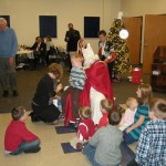 Children gather around Sankt Nikolaus