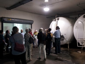 Visiting Fermenting Tanks at the Capital Brewery