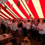 Getting ready to sing Ein Prosit during our second set
