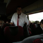 The beverage service on the bus was excellent
