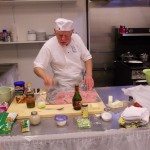 preparing Wiener Schnitzel