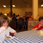 Two young guests taking a break from the gym