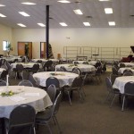 The hall is ready for the concert
