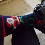 Technically these are dark socks, so there is no violation of our uniform standards
