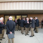 At intermission before our guest choir took the stage