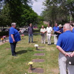 We shared some stories about Ernst and Roger and the other former members who are buried here