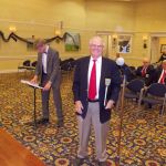 President Bill before the concert. Notice that Garrett has a real music stand not a folding one tonight.