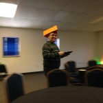 As Klaus says, "it's not every day you see a guy from Philadelphia in a cheesehead."