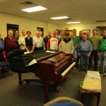 Paul (in the NY Yankees ball cap) with the choir