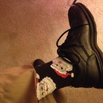 The mandatory concert sock photo