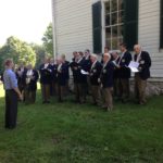 Warming up before the service