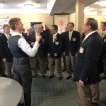 Warming up before the competition begins