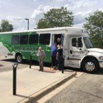 Arriving at our lunch stop: the Great Dane Eastside in Madison