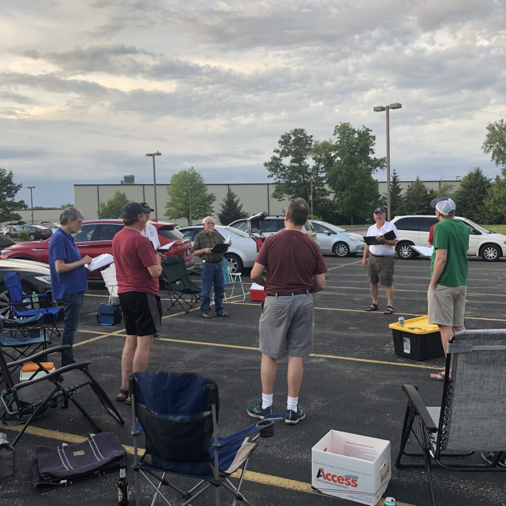 Singing in the Turner Hall parking lot