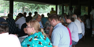 Watching the rain from the shelter at Lakeview Community Park, Middleton 2010 Picnic at Lakeview COmmunity Park, Middleton