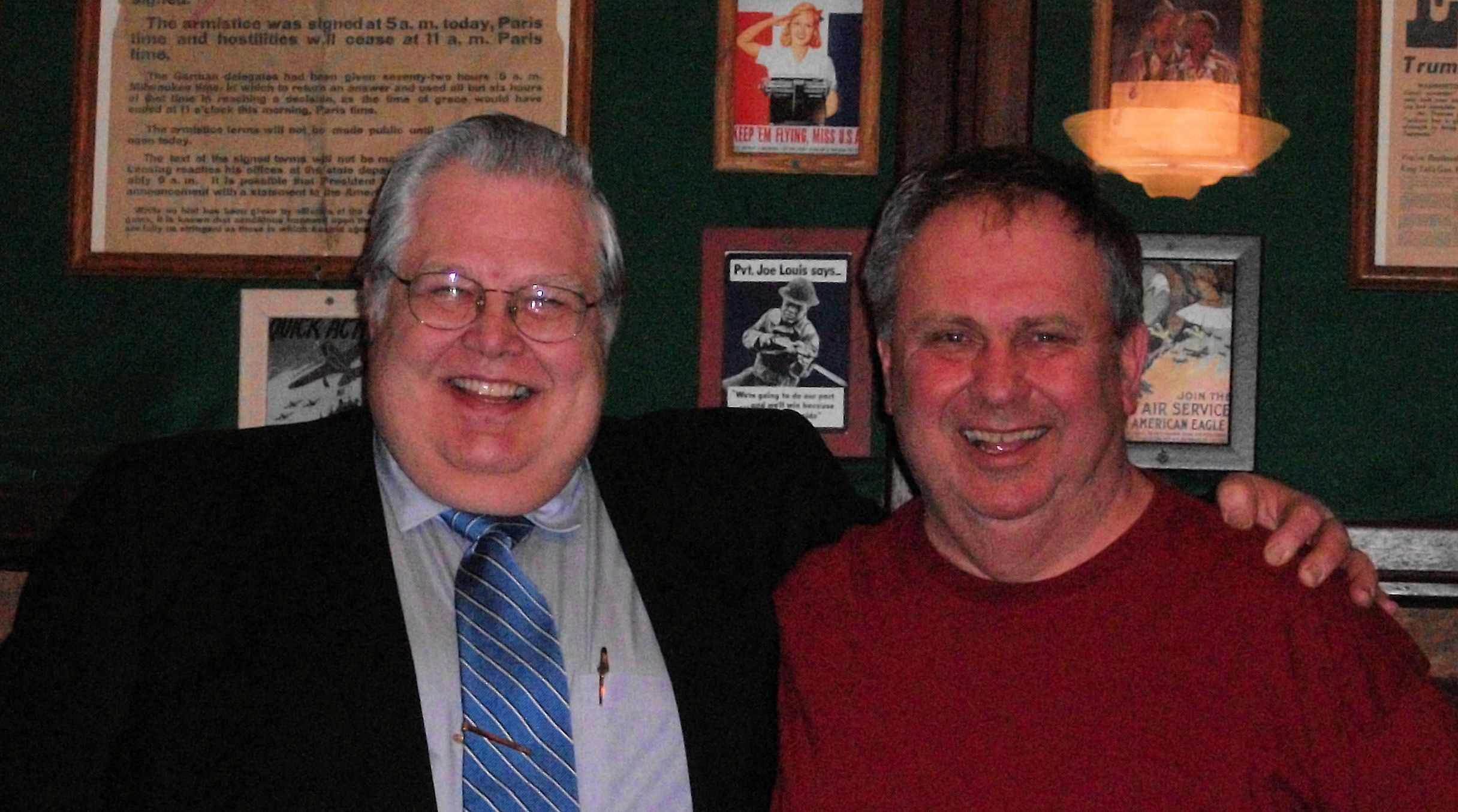 MMC President Dick Blatter and Essen Haus owener Bob Worm