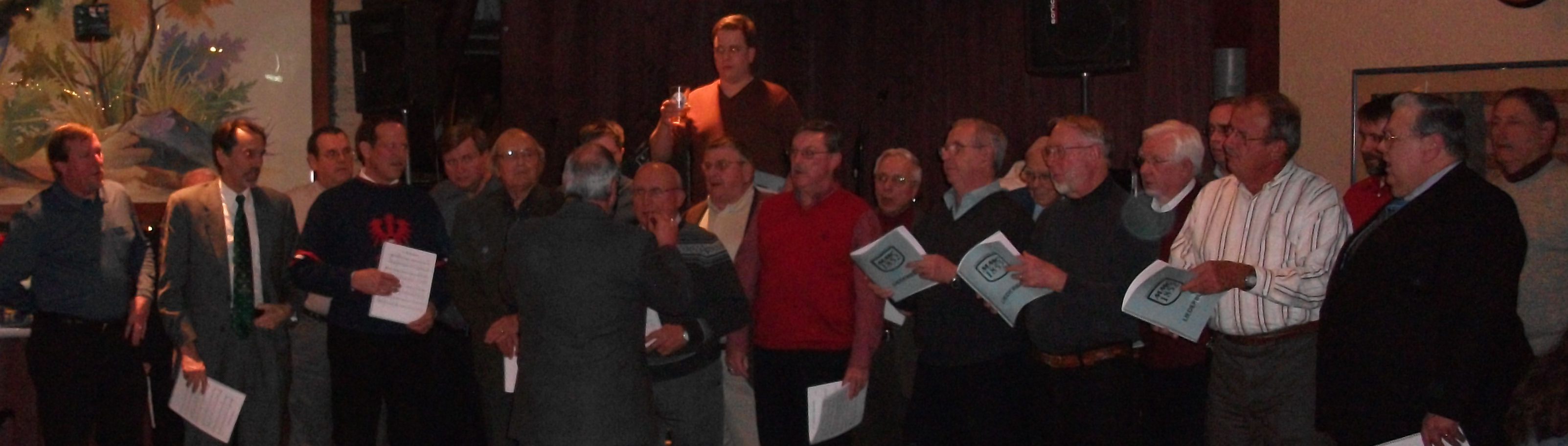 MMC singing at Essen Haus Madison February 13, 2010
